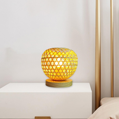 Para Luminária De Mesa Tecida, Luz Noturna Para Leitura,