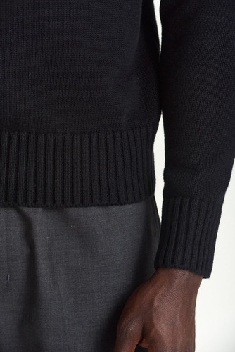 Sweater El Burgués Darry Crudo Negro I25