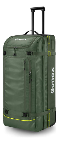 Gonex Bolsa De Viaje Con Ruedas, 100 L, Repelente Al Agua, Y