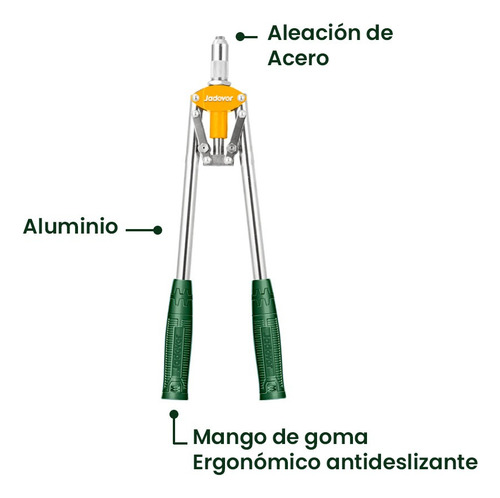 Remachadora Manual 17 Pulgadas 420mm Jadever 1
