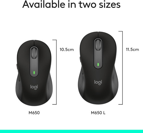 Mouse Logitech Signature M650 Silent Large Left Wireless