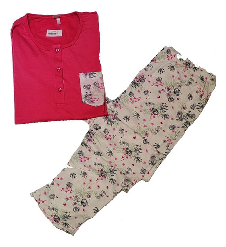 Pijama Invierno Remera Y Pantalon Estampa Talles Especiales