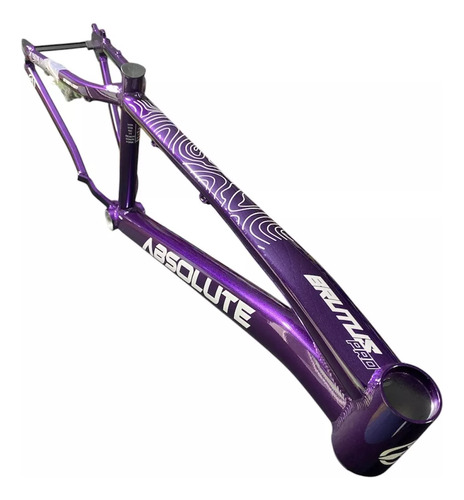Quadro Absolute Brutus Pro Aro 26 Downhill Freeride Grau Cor Roxo/branco Tamanho Del Quadro 13