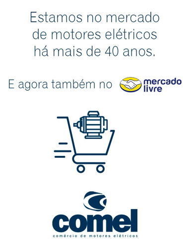 Motor Elétrico Trifásico 1cv 4 Polos Baixa Rotação Voges
