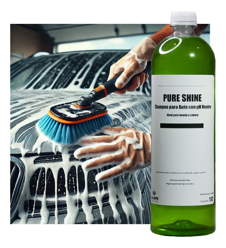 Shampoo Para Auto Ph Neutro 4l Espuma Y Brillo + Microfibras