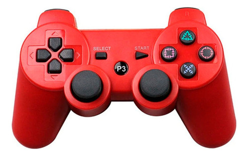 Joystick Compatible con Ps3 Dualshock Wireless Bluetooth Rojo