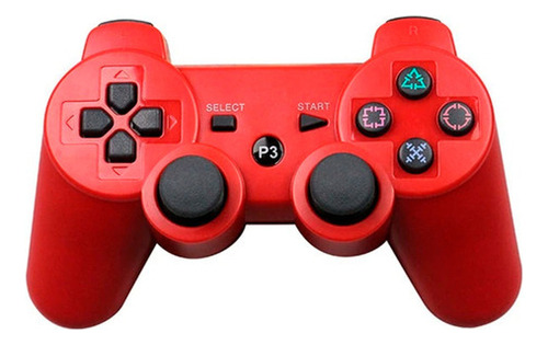 Joystick Compatible con Ps3 Doubleshock Wireless Bluetooth Rojo