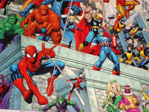 Marvel Heroes Y Villains Lithography Dynamic Forces 2001