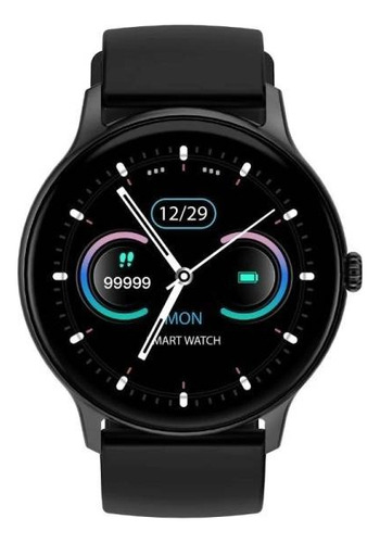 Smartwatch Foxbox Quark Neon Ip67 Notificaciones Diseño de la malla negro