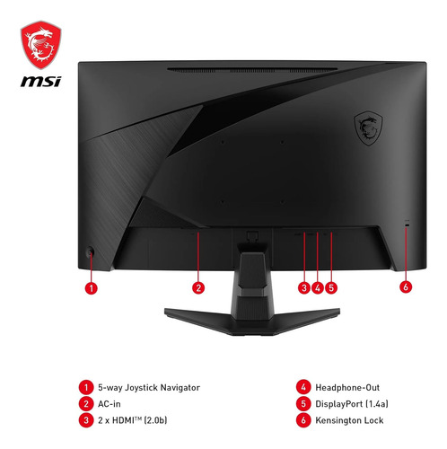 Monitor 27 Msi Mag 27cq6f 2k Wqhd 180hz 0.5ms