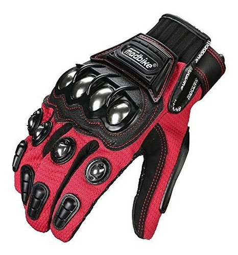 Guantes Moto Pantalla Táctil Ilm 10c Rojos.