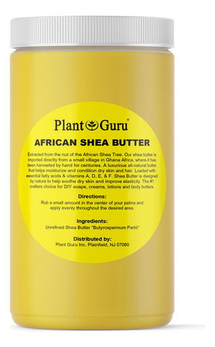 Manteca De Karité Africana Pura 32 Oz Envase Seguro Fragancia