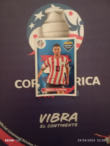 Miguel  Almirón Figurita Extra Sticker Copa América