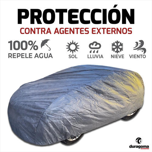 Imagen 3 de 9 de Funda Cubre Auto Coche Uv Impermeable + Bolso Varios Talles