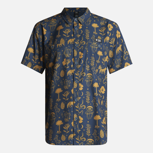 Camisa Hombre Cumbre Manga Corta Petroleo Haka Honu