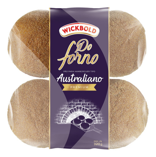 Pão para Hambúrguer Australiano Wickbold Do Forno Premium Pacote 320g