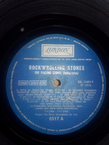 Sin Tapa Disco Rolling Stones Rock N Rolling Stones Bi0