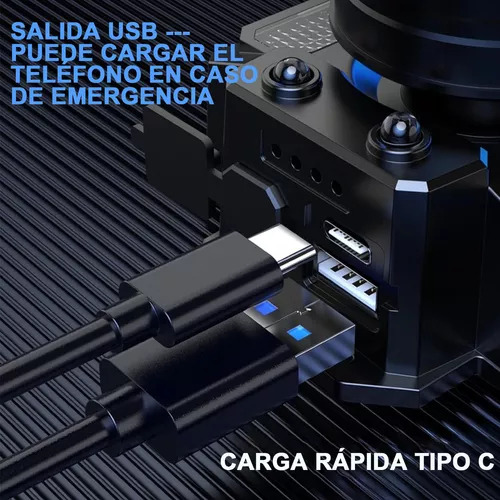Lámpara Minero Inductivo Linterna Minera Recargable Cacería