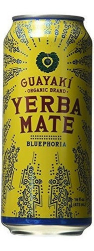 Yerba Mate Orgánica, Bluephoria, 16 Onzas (paquete De 12)