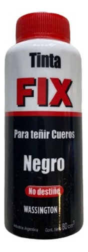 Tinta Fix Cuero Negro 80g X 4 Unidades