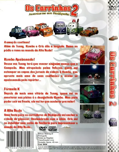 Dvd Os Carrinhos 2 Aventuras Em Rodopolis | MercadoLivre