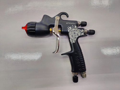 Pistola Gravedad Sagola Black Azteca 1.4mm Tech