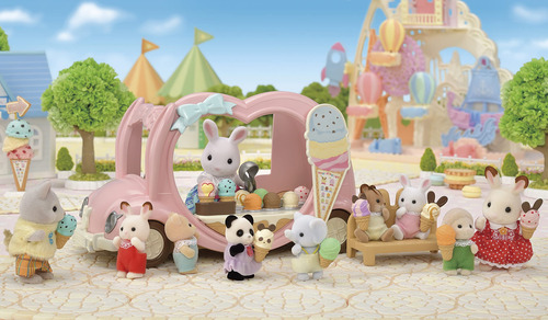 Vehículo De Juguete Calico Critters Ice Cream Van Con Acceso