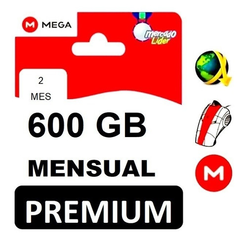 Cuentas Premium Mega 2 Meses Oficial 600gb Envió Inmediato 