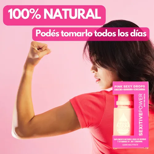 Suplemento Vigorizante + Libido Femenino Pink Sexy Drops