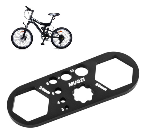 4 Llave Para Tapa De Horquilla De Bicicleta, Negro 24 Mm 26