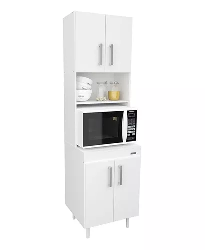 Despensero Escobero Armario Organizador Armado Cocina 5 Estantes Melamina -  180x40cm 1 Puerta - Muebles Económicos