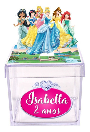 Caixinha Personalizada Princesas (10 Unidade)