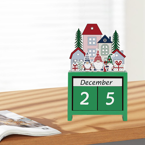 Calendario De Números Navideños Calendario De Verde