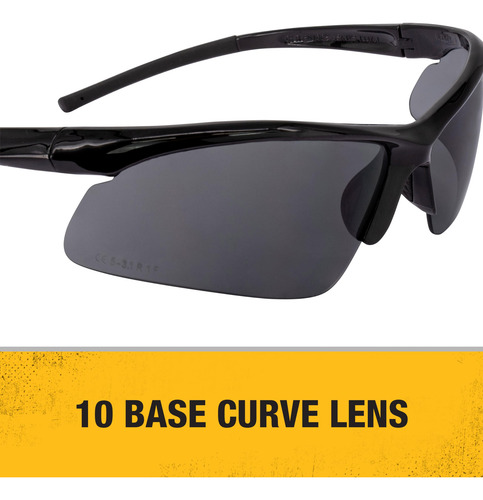 Óculos De Segurança Dewalt Dpg51-2c Radius Smoke 10 Base Cur