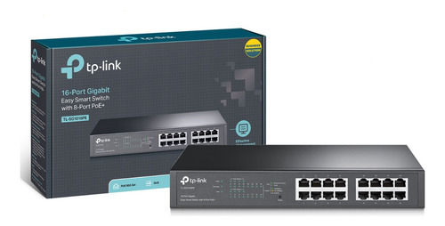 Switch 16 Portas Tp-link Gigabit Tl-sg1016pe 10/100/1000mbps
