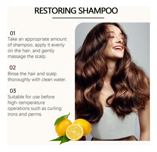 Shampoo Reparador De Proteção Térmica Dry Frizzy Smoothed Sh