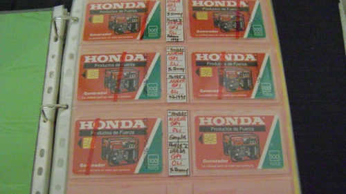 Tarjeta Tel Coleccion Telecom Honda I G 52 Usada Gp1 C/logo