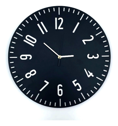 Reloj Pared 40cm Berlin B&n De Madera - Somos Fabricantes