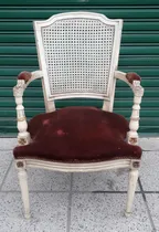 Comprar Sillón Antiguo Estilo Francés Luis Xvi Respaldo Esterilla