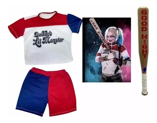 Fantasia Arlequina Harley Quinn Adulto Feminina Esquadrão Suicida Gg 50-52