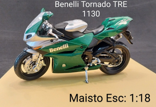 Miniatura Maistoesc 1:18.metal Moto Benelli Tornado Tre1130