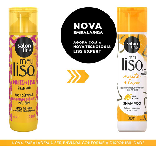 Salon Line Meu Liso Muito + Liso Shampoo 300ml