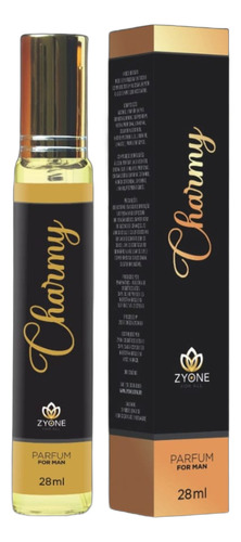 Perfume Masculino Zyone Charmy 28ml - Alta Fixação
