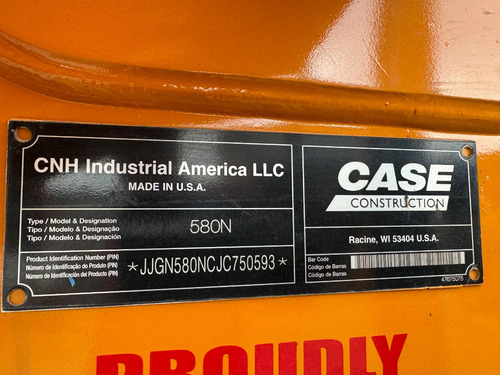 Retroexcavadora Case 580n 4x2 Con Kit 2018-jjgn580ncjc750593