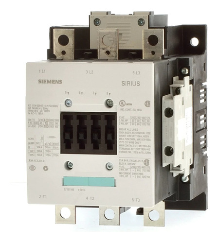 Contactor Siemens Sirius 3rt1056 185 A S6 220vca