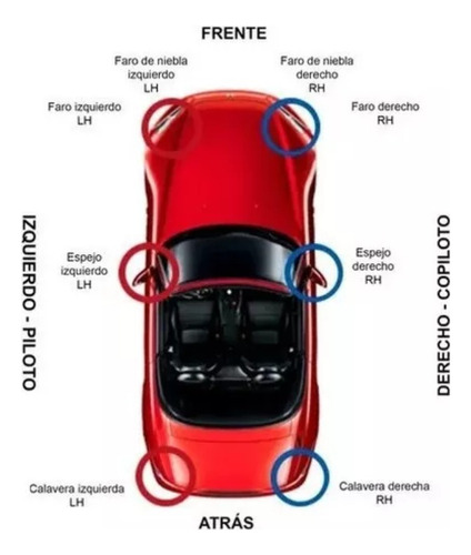 Juego Par Faro Niebla Amarok 2011 2012 2014 2015 2016 C/foco