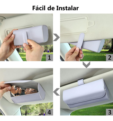 Porta Lentes Para Auto Soporte Para Gafas De Sol Para Visera