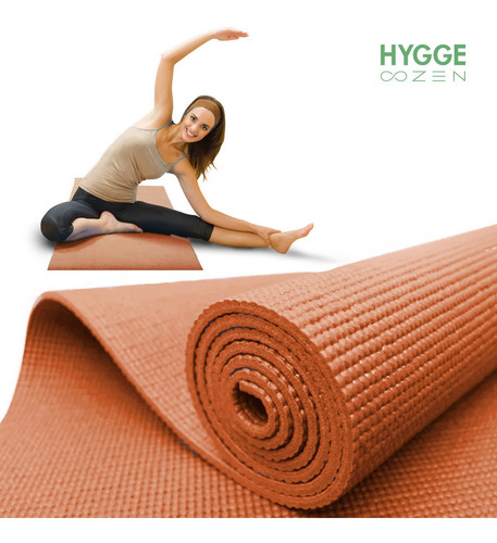 Imagen 6 de 10 de Pack X12 Mat Yoga Pilates Antideslizante Pvc 8mm + Correa