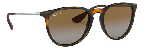 Lente De Sol Ray-ban Erika 0rb4171 Polarizado Erika Marron-oscuro Polar Brown Gardient Havana Gunmetal