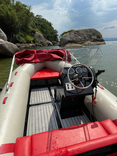 Bote Inflável 4,5m Com Motor De Popa Mercury 60hp Zero